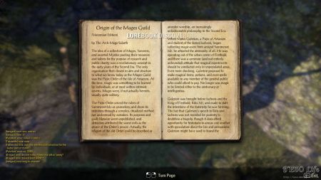 Lorebook Origin of the Mages Guild 6 middle size