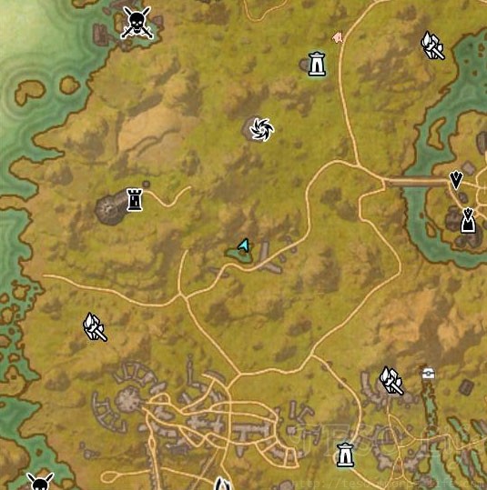 eso auridon treasure map II location