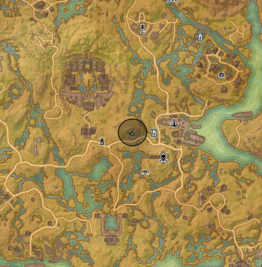 Shadowfen Treasure Map IV location - ESO Life.