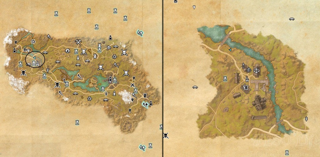 Eso The Rift Treasure Map Maping Resources.