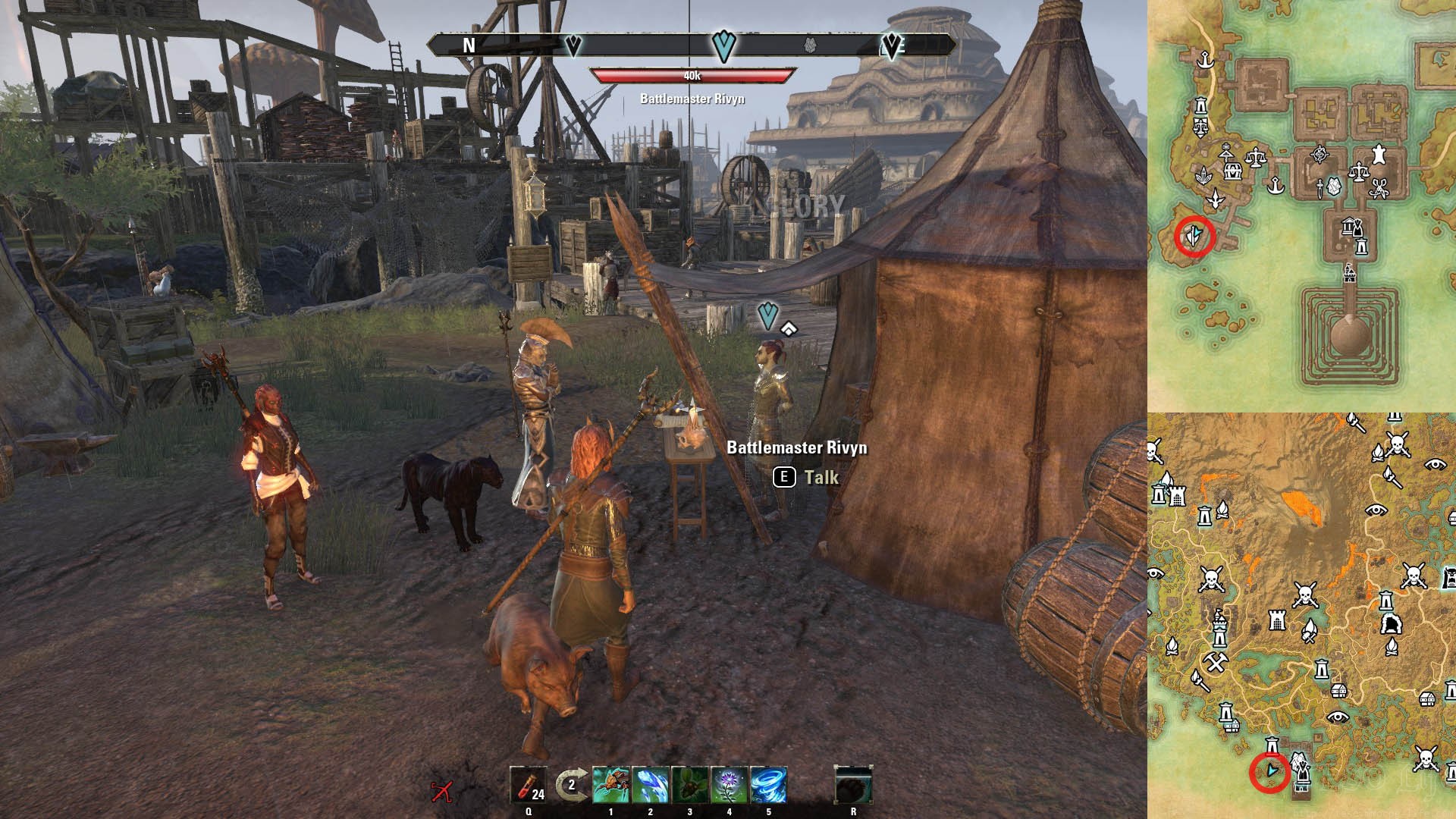 Battleground Daily Quest Giver ESO Morrowind