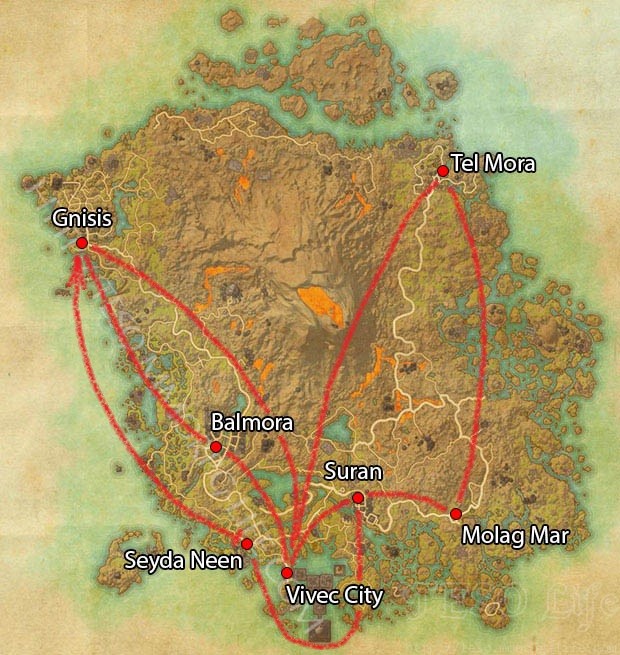 Striders Route Vvardenfell ESO Morrowind