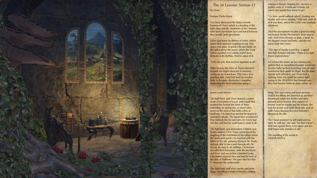 The 36 Lessons Sermon Books ESO Morrowind