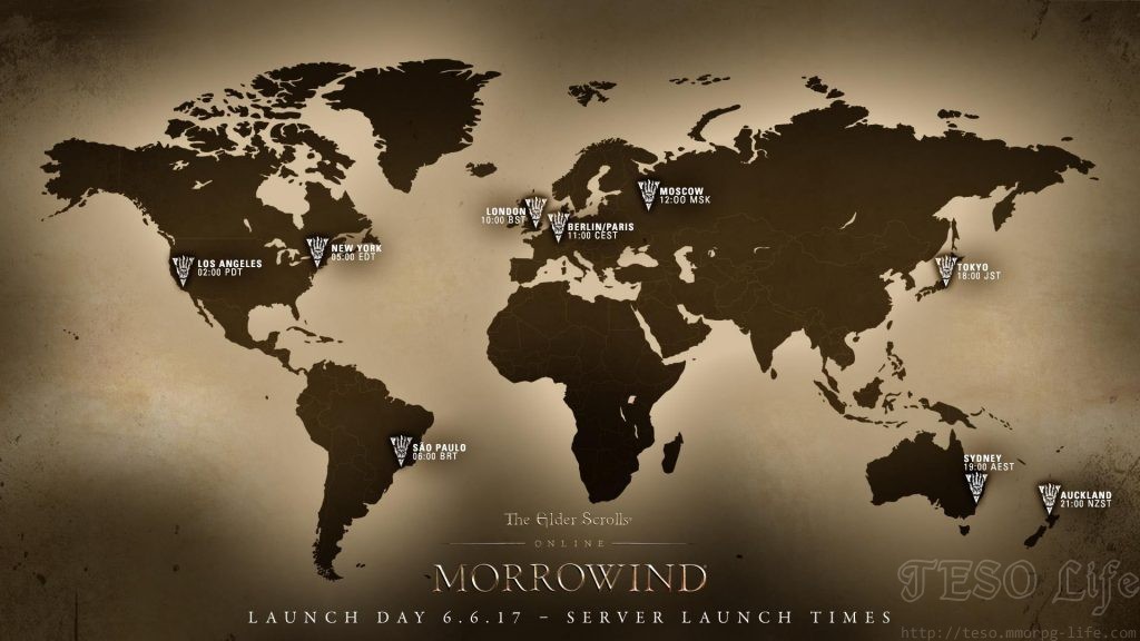 eso morrowind launch times