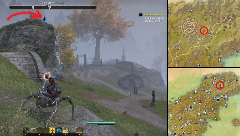 Eso Iliac Bay Time Breach Locations Breaches On The Bay Quest