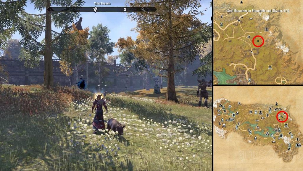 ESO Stonefalls & Skyrim Time Breach Locations Breaches of Frost
